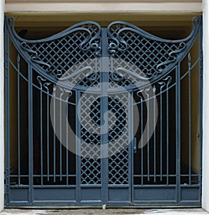 Gate from iron rods