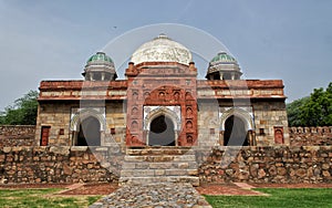 Gate of Isa Khan`s Tomb, Delhi India