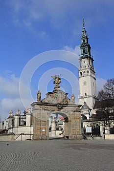 Gate Jasna Gora sanctuary Czestochowa.Poland