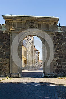 Gate in Kalmar citywall Sweden