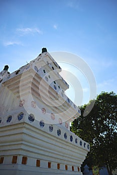 Gate of Kasepuhan Cirebon Palace Kanoman Keraton Kesultanan Kacirebonan, Cirebon, West Java, Indonesia with round blue ceramic photo
