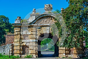 Gate leading to Kalemegdan fortress in Belgrade, Serbia