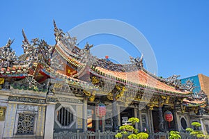 The gate of Longshan Temple in Taipei, Taiwan