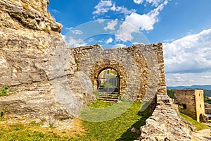 Gate into medieval castle Spis.