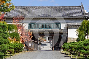 The Gate of Nijo Castle in Kyoto