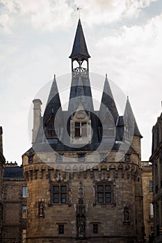 The gate of the palace, Porte Cailhau in Bordeaux