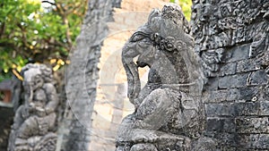 Gate in Pura Luhur Uluwatu temple on Bali, Indonesia