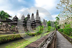 The gate Pura Taman Ayun Temple in Bali, Indonesia. a royal temple of Mengwi Empire