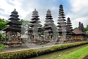 The gate Pura Taman Ayun Temple in Bali, Indonesia. a royal temple of Mengwi Empire