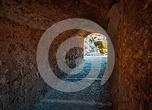 Gate on the Roman walls of ancient Tarraco in Tarragona photo