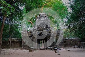 Gate ruins of Angkor temple