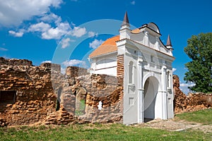 Gate of Carthusian monastery 1648-1666 years in Beryoza, Brest region, Belarus. photo