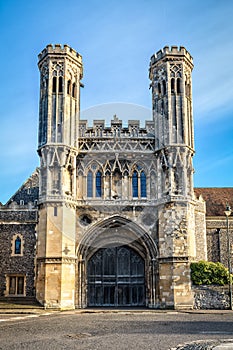 Gate of St Augustine's Abbey in Canterbury, England.
