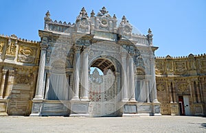 Gate of the Sultan Saltanat KapÃÂ±sÃÂ± of Dolmabahce Palace. Istanbul. Turkey