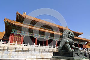 The gate of Supreme Harmony in the Forbidden City