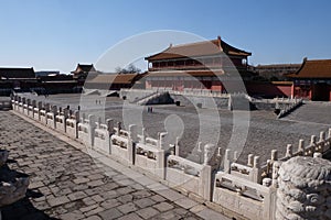 The gate of Supreme Harmony in the Forbidden City, Beijing