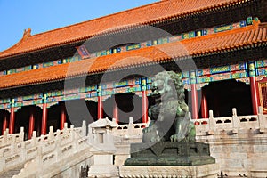 Gate of Supreme Harmony. Forbidden City. China.