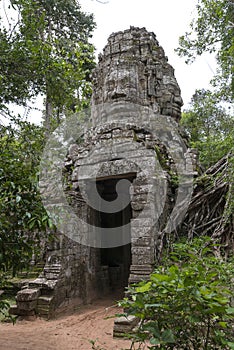 Gate of Ta Prohm temple, Angkor Wat, Cambodia