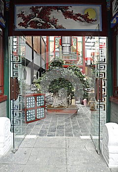 Gate of the tea house.