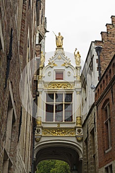 Gate to Aaron Civil Registry, Bruges.