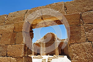 Gate to the ancient churc of Shivta