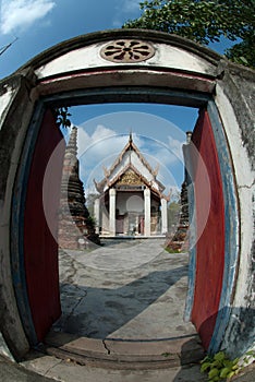 Gate to ancient Temple in Thailand.