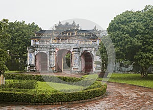 The Gate to the Citadel of the Imperial City in Hue, Vietnam