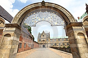 Gate to Frederiksborg castle, Denmark