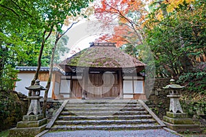Gate to Honen-in Temple. Kyoto, Japan. photo