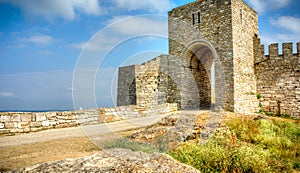 Gate to Kaliakra fortress in Bulgaria