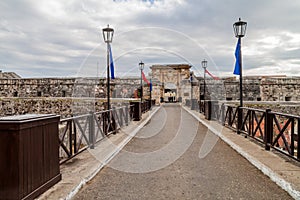 Gate to La Cabana fortress in Havana, Cub