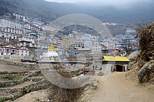 Gate to Namche Bazar village ,Sagarmatha national park,Nepal