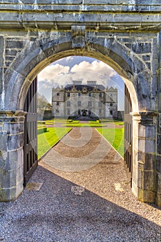 Gate to Portumna Castle in Co. Galway photo