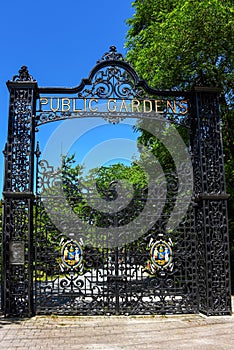 Gate to the Public Gardens in Halifax, Canada