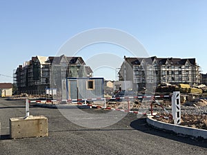 Gate to restrict entrance to the construction site