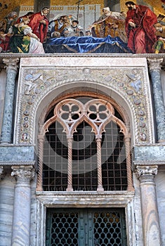 Gate to the Saint Marks Basilica in Venice