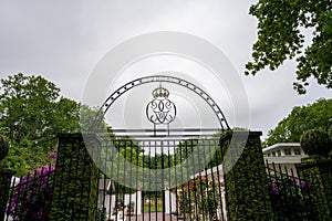 Gate to the summer residence of the Royal family of Sweden