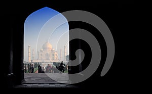 Gate to taj mahal