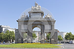 Gate of Toledo in the City of Madrid, Spain