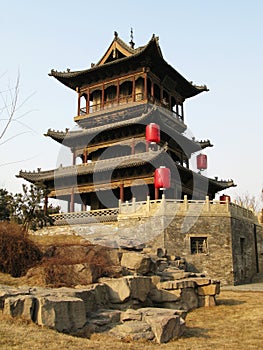 gate tower in China village