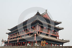 Gate tower of Xian city wall