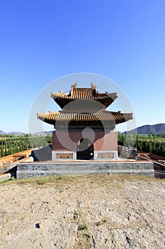 Gate Tower of ZhaoXi Tomb in the Eastern Royal Tombs of the Qing Dynasty, china