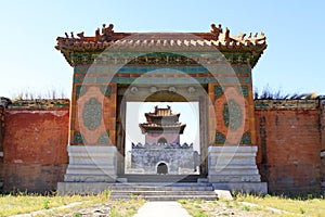 Gate Tower of ZhaoXi Tomb in the Eastern Royal Tombs of the Qing Dynasty, china photo