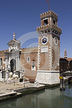 Gate of Venice Arsenal Arsenale di Venezia, Italy