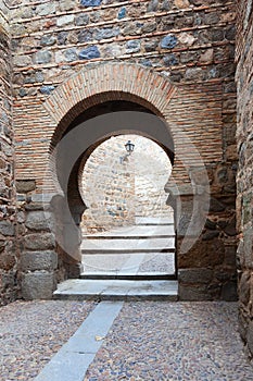Gate in the walls of the city fortifications