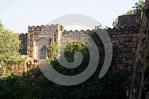 Gate on Walls at Jhansi Fort