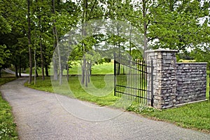 Gated driveway