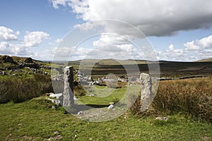 Gateposts of Merrivale, Dartmoor National Park, Devon