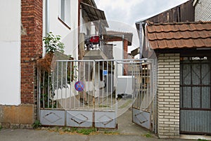 Gates and courtyard in Belgrade