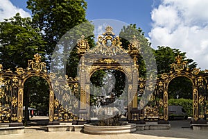 Gates and fountains in Stanislas Place - Nancy - France